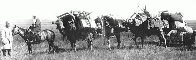 Kasachische Familie um 1950